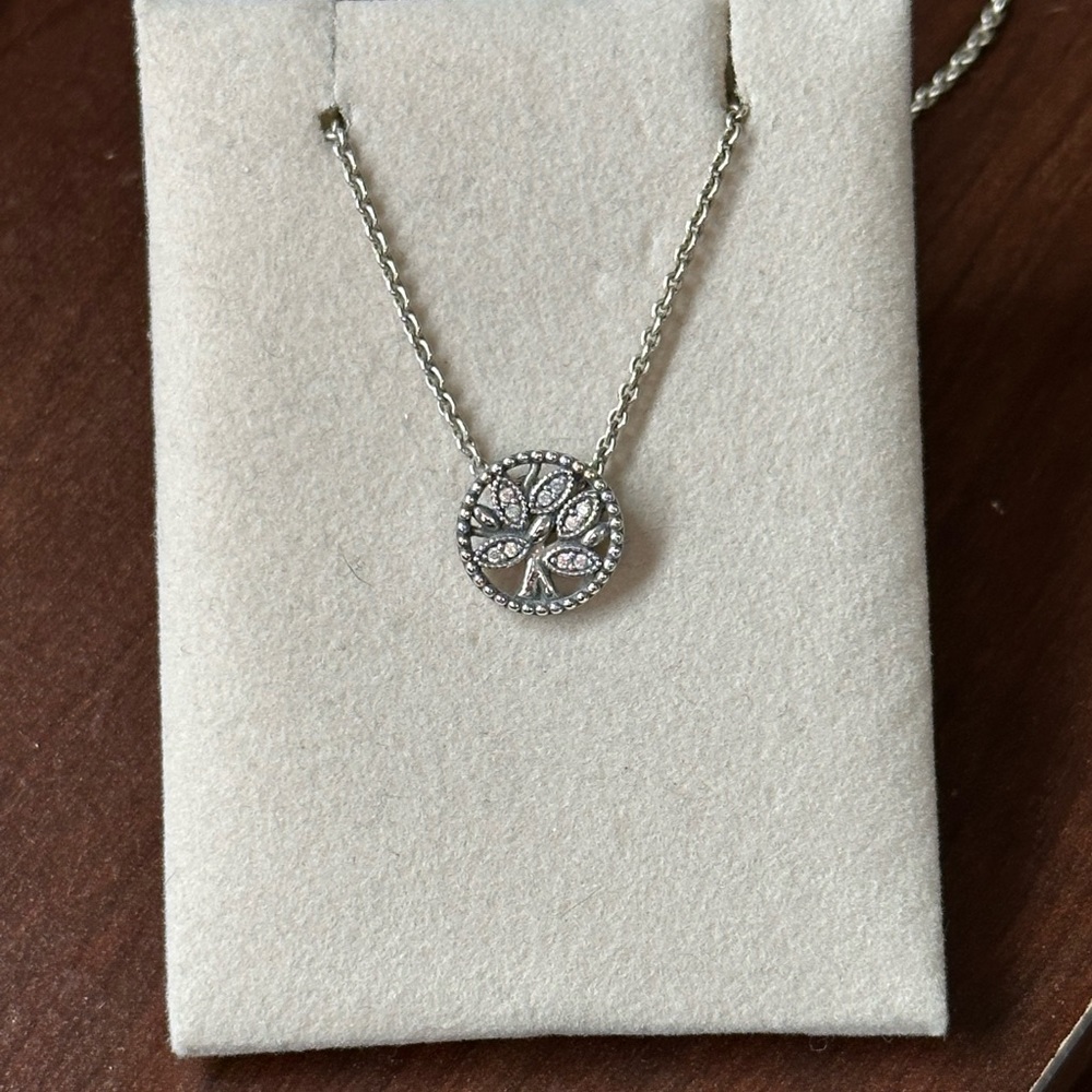 Pandora Sparkling Tree of Life necklace
